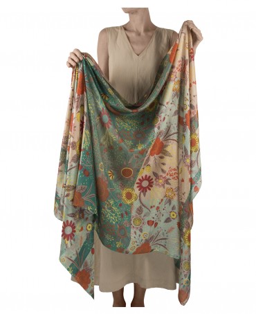 Палантин Женский SN40-FL.DE.FEE/PECHE